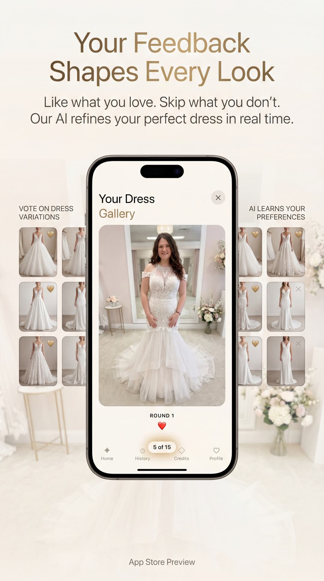 Bride View — AI feedback loop